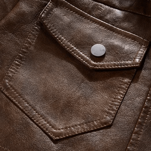 Campera de Cuero Masculina